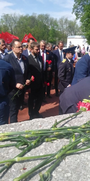 Памятные мероприятия на Скорбященском мемориальном комплексе Рязани, посвященные Дню Победы